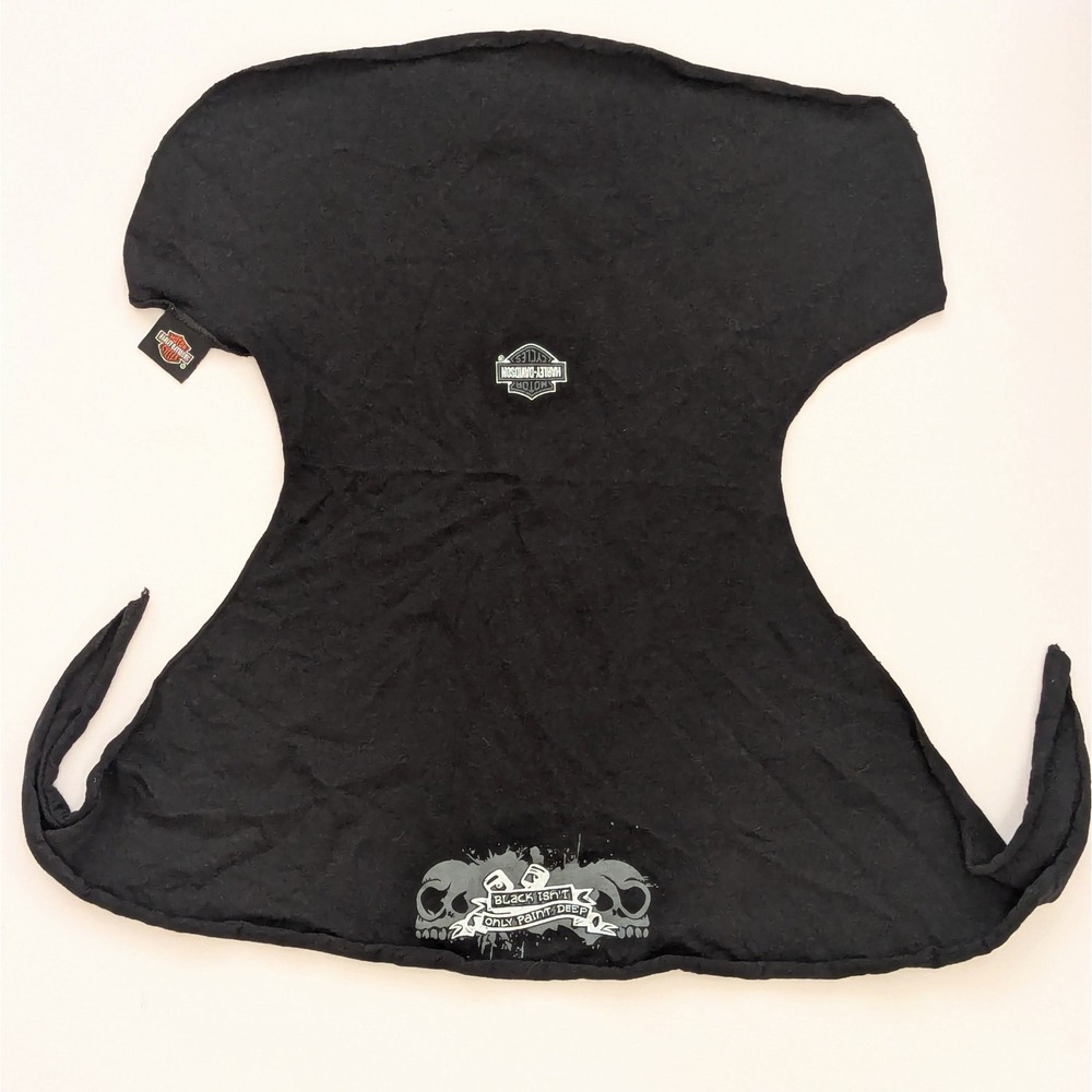 Harley Davidson Logo Bandana Head Wrap Skull Cap Biker Light Blue Black Lot Of 2 - Picture 4 of 14